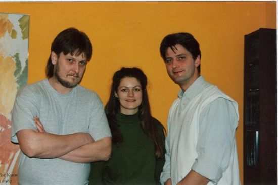 Kristian, Perle og Carl Peter. Billede fra november 1998